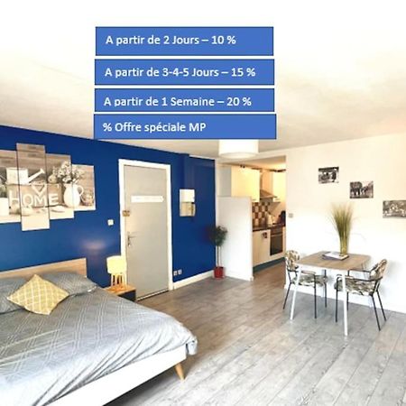 Appartement Entier Moissac Centre 30 M2 Calme Avec Cour Interieure Pour Velos A 50M Du Marche De مْواساك المظهر الخارجي الصورة